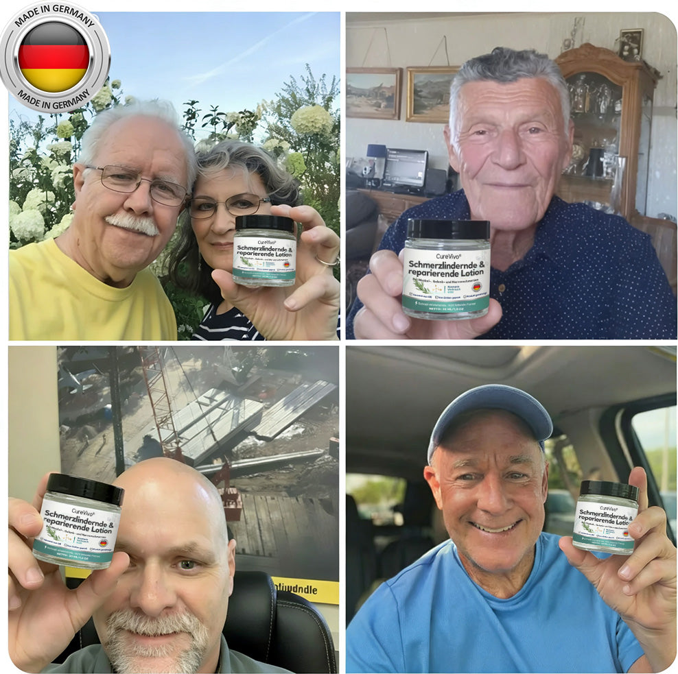 [Neujahrs-Sonderangebot] CureVivo® Schmerzlindernde &  reparierende Lotion🦄Für Muskel-, Gelenk- und Nervenschmerzen
