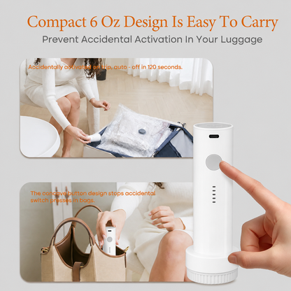 Billhol® コードレス電動ポンプ付き 旅行用圧縮収納袋セット