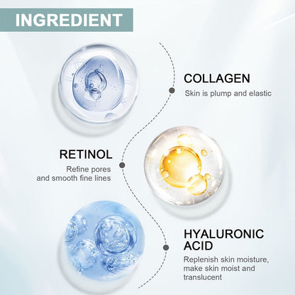 RollerbalCollagen Augencreme – alkoholfrei, lang anhaltende Feuchtigkeitsversorgung und Tiefenschutz,