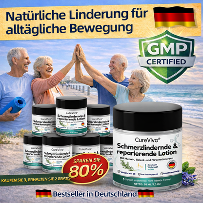 [Neujahrs-Sonderangebot] CureVivo® Schmerzlindernde &  reparierende Lotion🦄Für Muskel-, Gelenk- und Nervenschmerzen