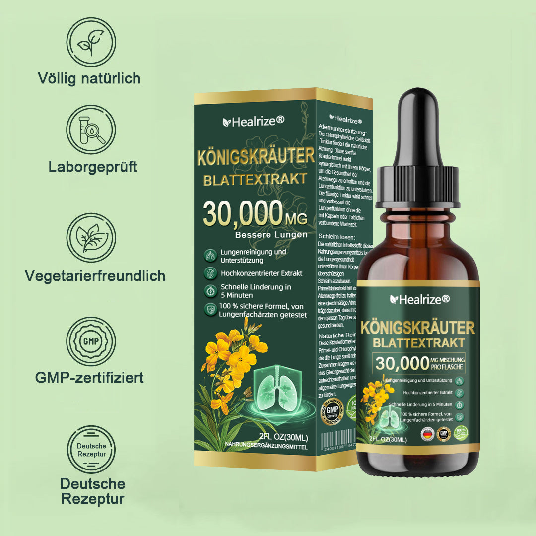 Healrize® Organische Lungenreinigung Gordolobo Blattextrakt Tropfen - 50 off
