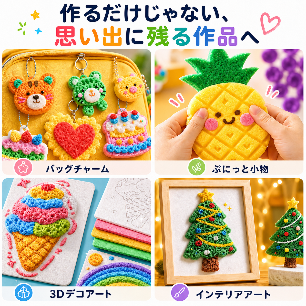 3Dアートペンで作れる作品例
